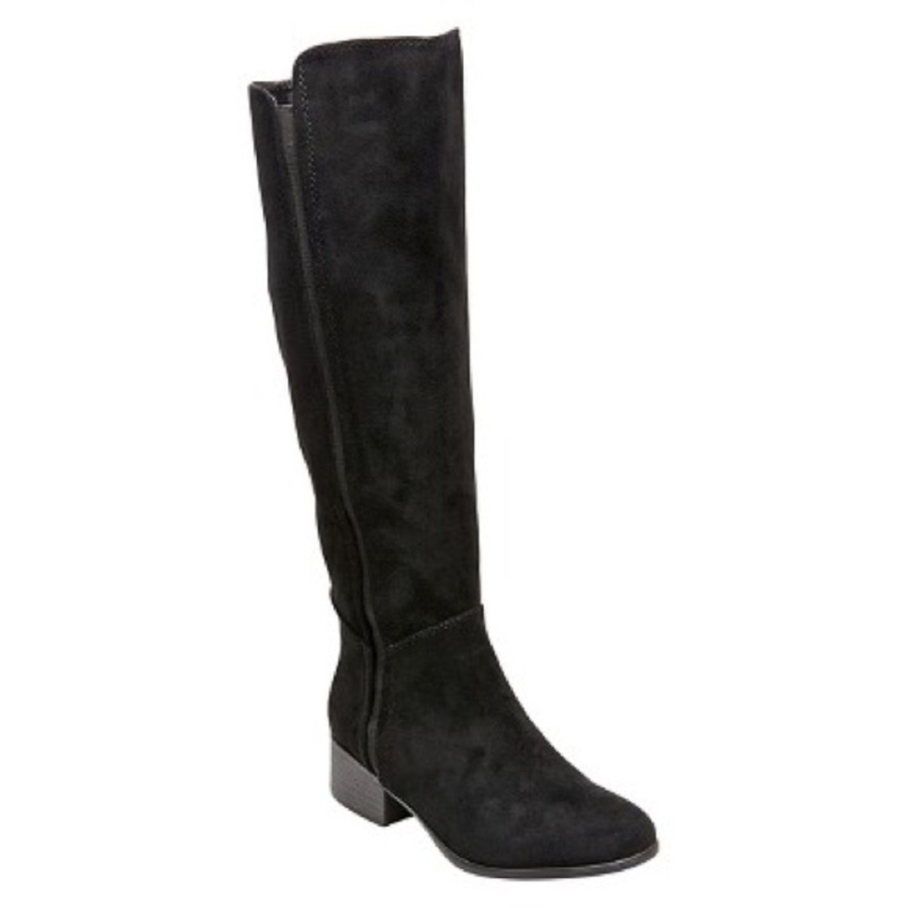 Merona Evie Wide Calf Faux Suede Riding Boots